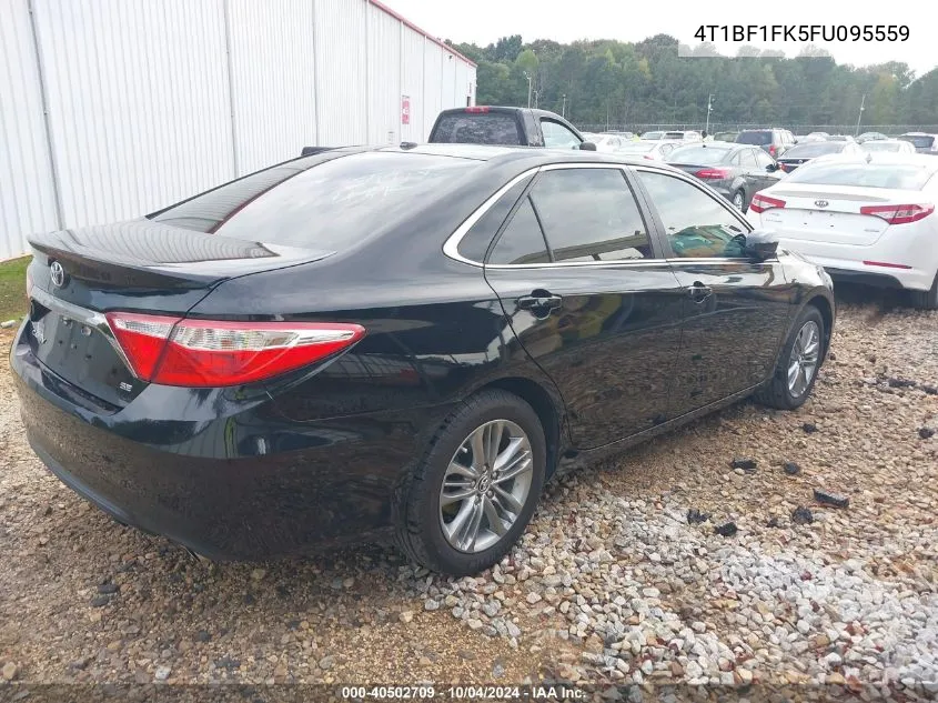 2015 Toyota Camry Se VIN: 4T1BF1FK5FU095559 Lot: 40502709