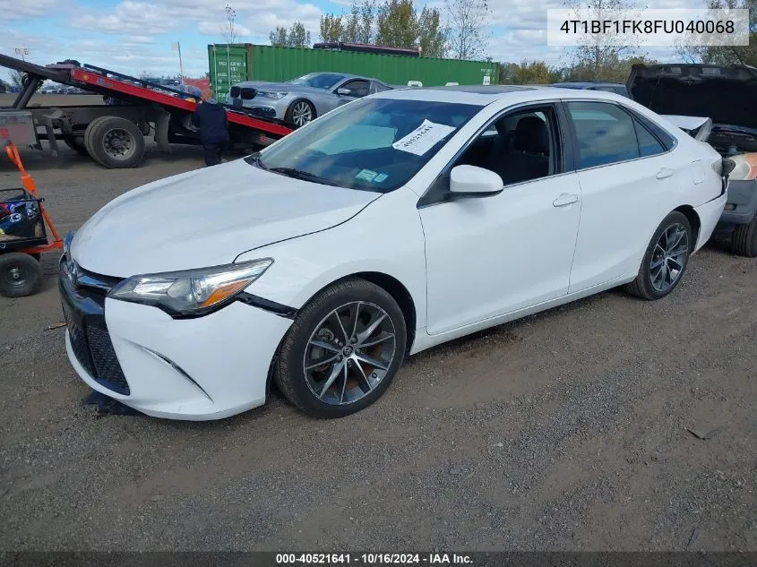 2015 Toyota Camry Xse VIN: 4T1BF1FK8FU040068 Lot: 40521641