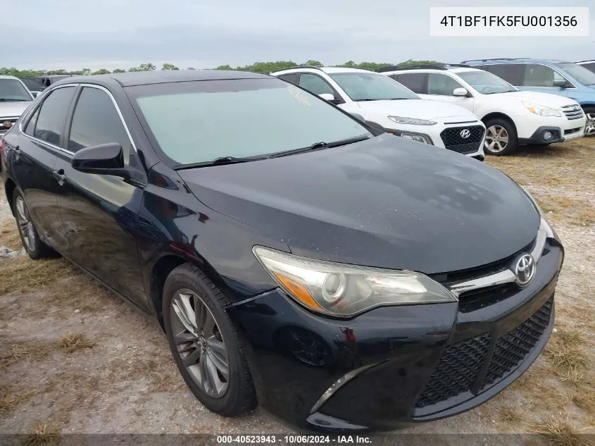 2015 Toyota Camry Le/Xle/Se/Xse VIN: 4T1BF1FK5FU001356 Lot: 40523943