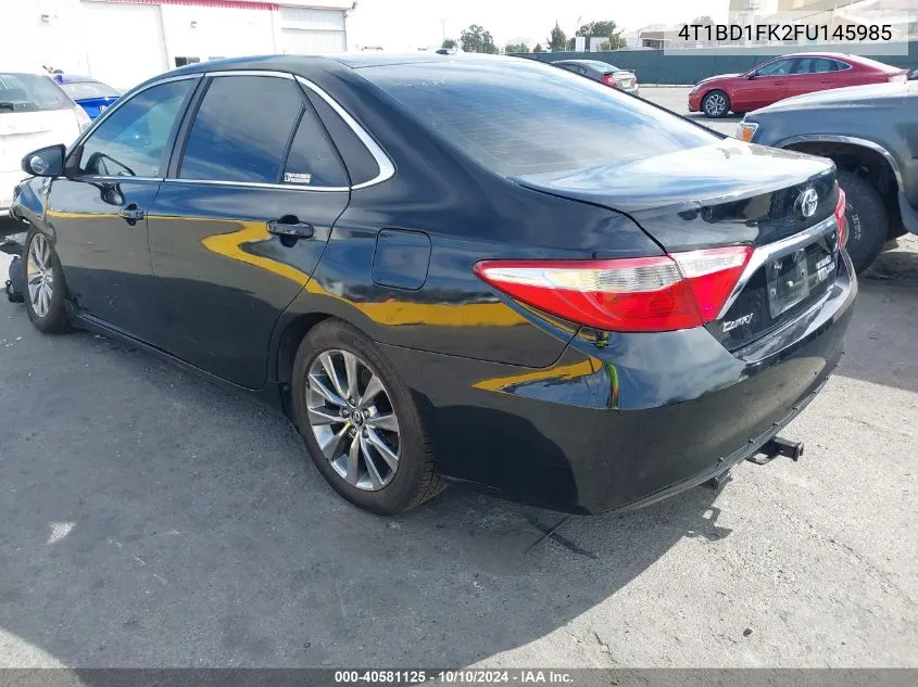 2015 Toyota Camry Hybrid Xle VIN: 4T1BD1FK2FU145985 Lot: 40581125