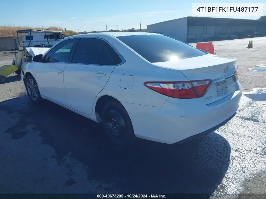 2015 Toyota Camry Se VIN: 4T1BF1FK1FU487177 Lot: 40673295