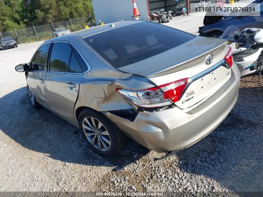 2015 Toyota Camry Xle VIN: 4T1BF1FK2FU976834 Lot: 40679209