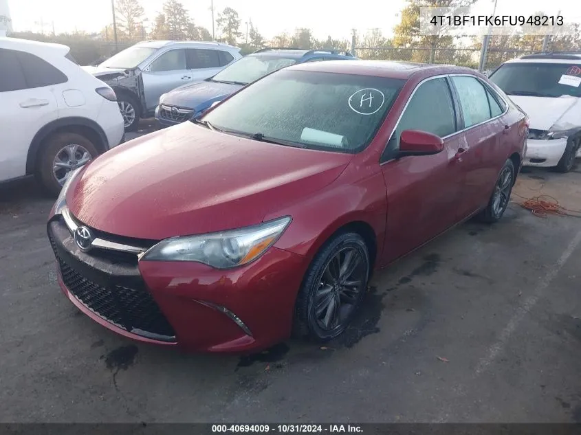 2015 Toyota Camry Se VIN: 4T1BF1FK6FU948213 Lot: 40694009