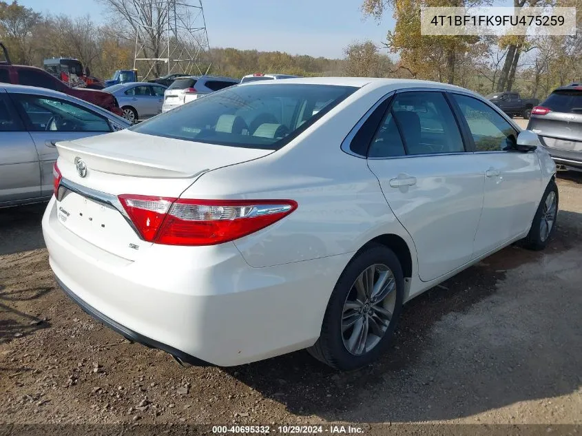 4T1BF1FK9FU475259 2015 Toyota Camry Se