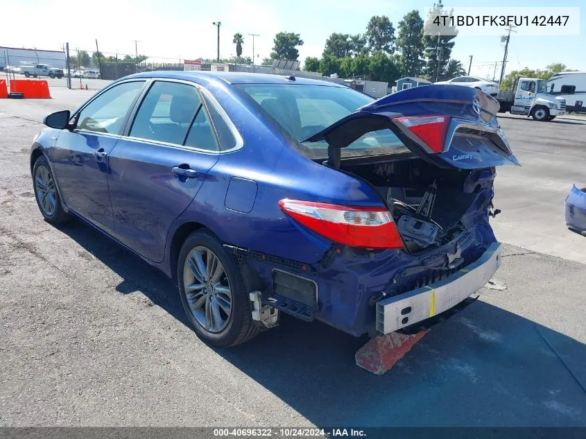 4T1BD1FK3FU142447 2015 Toyota Camry Hybrid Se