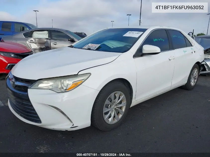 2015 Toyota Camry Le VIN: 4T1BF1FK6FU963052 Lot: 40707181