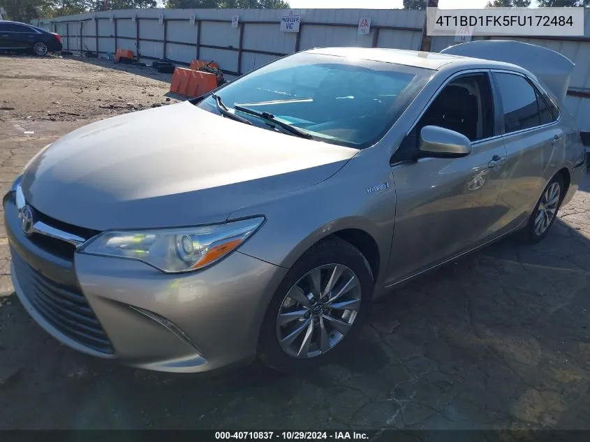 2015 Toyota Camry Hybrid Xle VIN: 4T1BD1FK5FU172484 Lot: 40710837