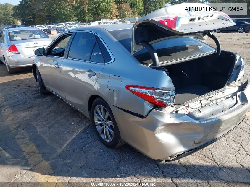 2015 Toyota Camry Hybrid Xle VIN: 4T1BD1FK5FU172484 Lot: 40710837