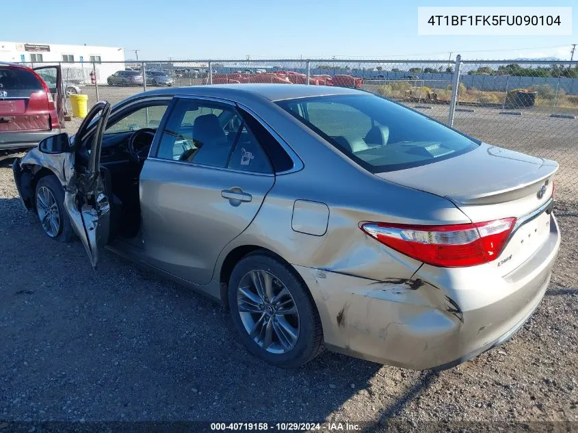 2015 Toyota Camry Le/Xle/Se/Xse VIN: 4T1BF1FK5FU090104 Lot: 40719158