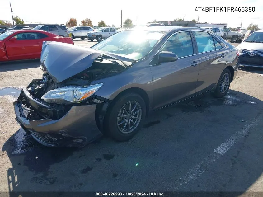 4T4BF1FK1FR465380 2015 Toyota Camry Le