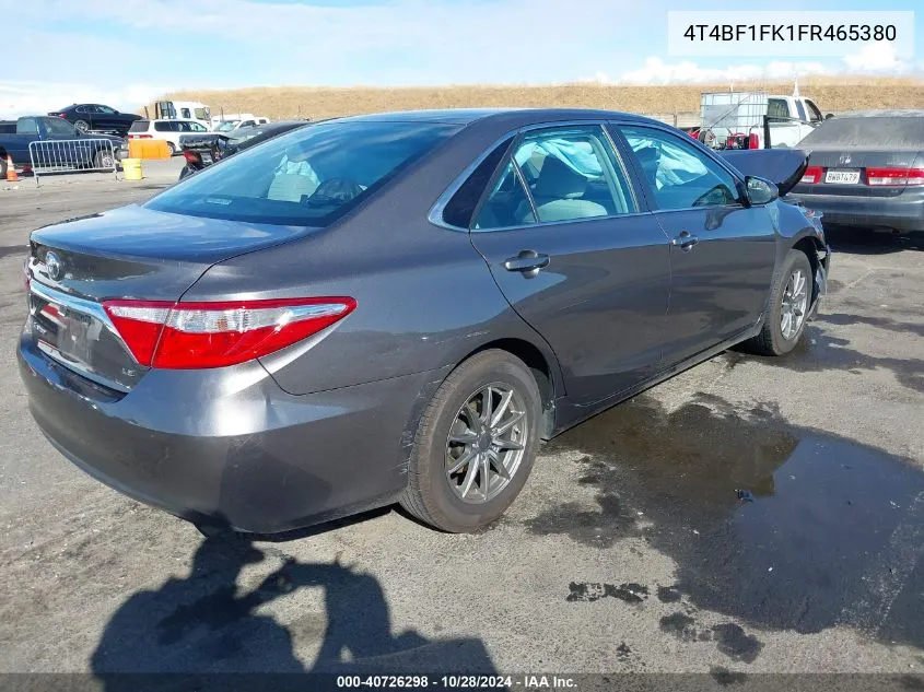 4T4BF1FK1FR465380 2015 Toyota Camry Le