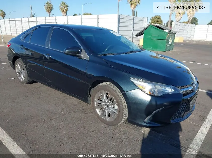 2015 Toyota Camry Se VIN: 4T1BF1FK2FU895087 Lot: 40727518