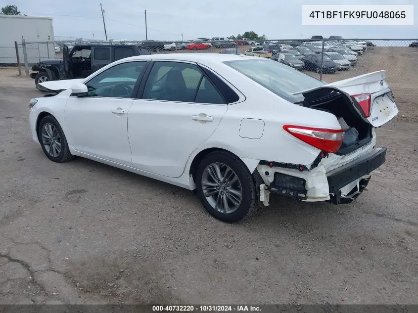 2015 Toyota Camry Se VIN: 4T1BF1FK9FU048065 Lot: 40732220