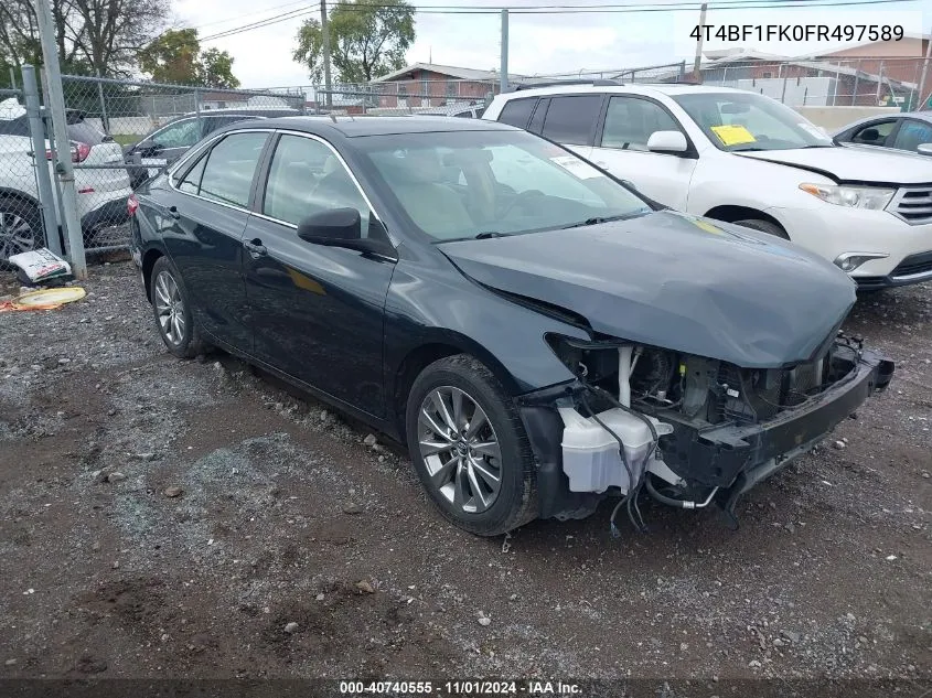 2015 Toyota Camry Xle VIN: 4T4BF1FK0FR497589 Lot: 40740555