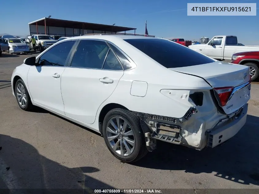 2015 Toyota Camry Xle VIN: 4T1BF1FKXFU915621 Lot: 40755809