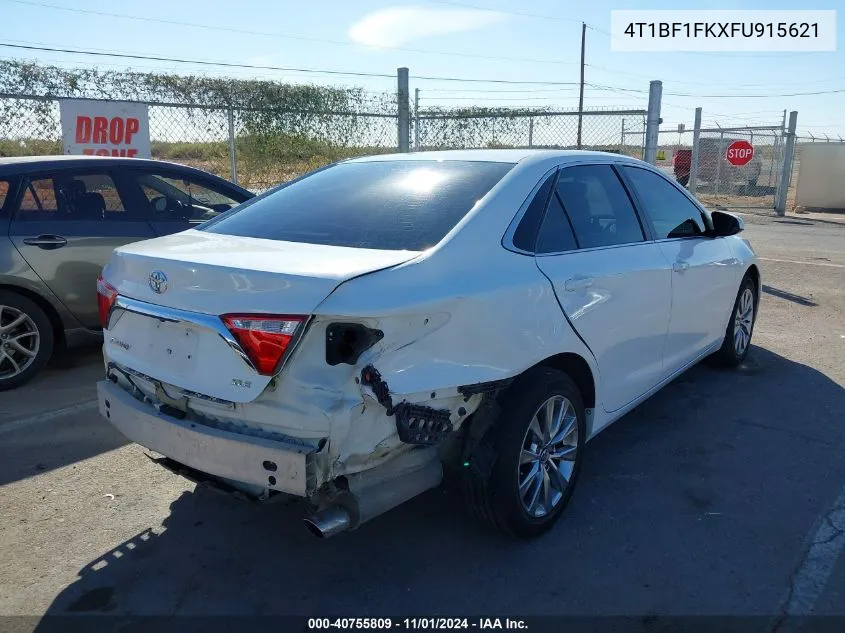 2015 Toyota Camry Xle VIN: 4T1BF1FKXFU915621 Lot: 40755809