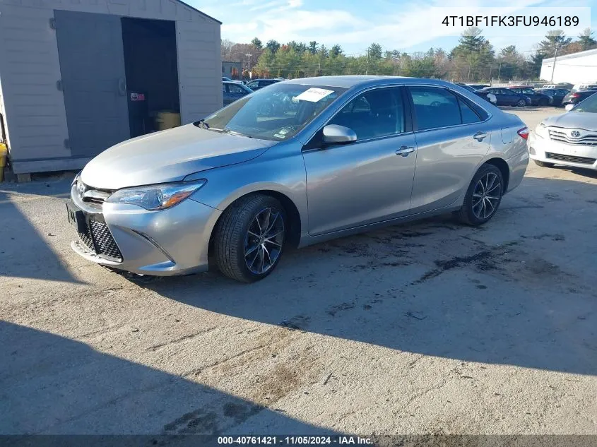 2015 Toyota Camry Xse VIN: 4T1BF1FK3FU946189 Lot: 40761421