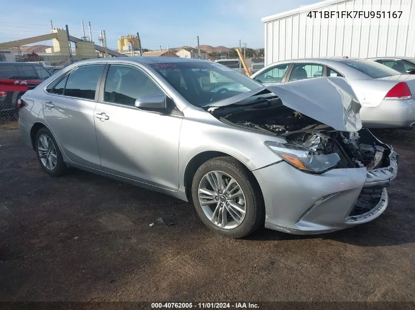 4T1BF1FK7FU951167 2015 Toyota Camry Se