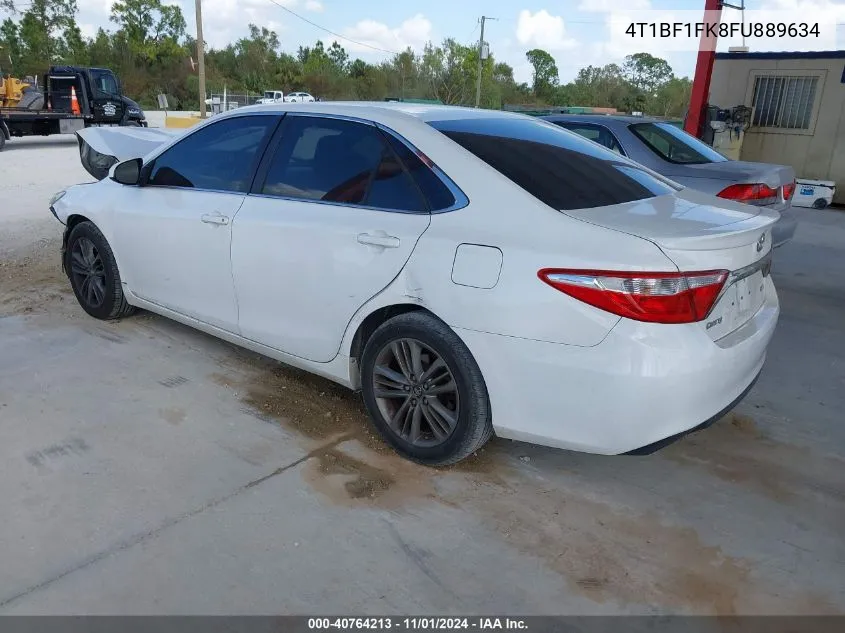 2015 Toyota Camry Se VIN: 4T1BF1FK8FU889634 Lot: 40764213