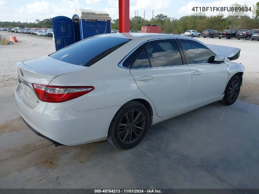 2015 Toyota Camry Se VIN: 4T1BF1FK8FU889634 Lot: 40764213