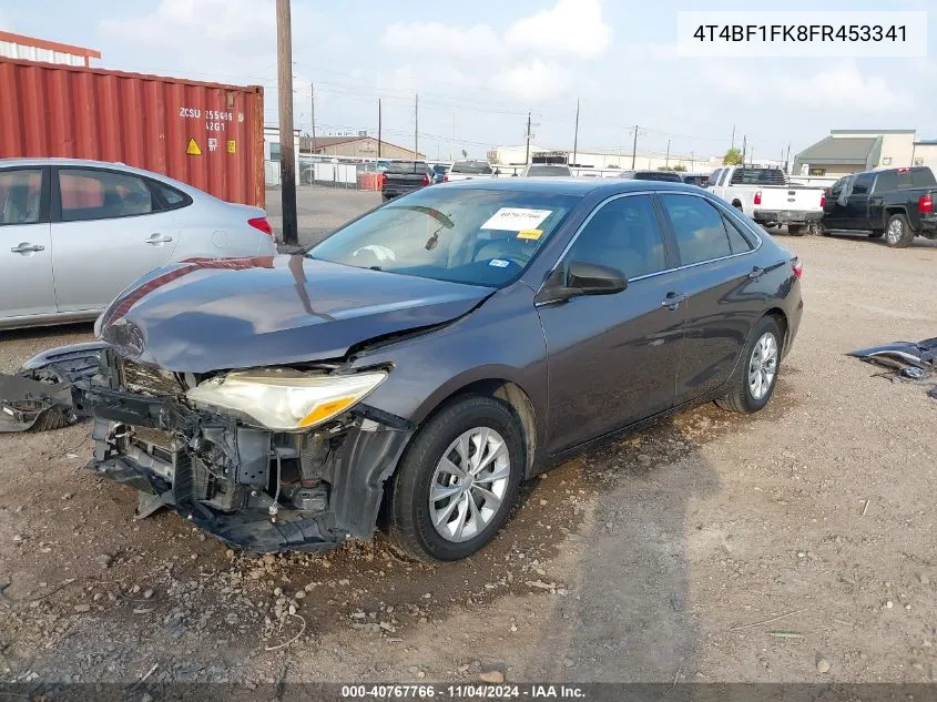 2015 Toyota Camry Le VIN: 4T4BF1FK8FR453341 Lot: 40767766