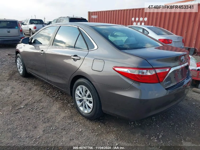 2015 Toyota Camry Le VIN: 4T4BF1FK8FR453341 Lot: 40767766