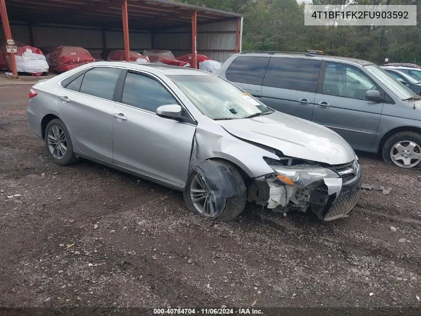 2015 Toyota Camry Se VIN: 4T1BF1FK2FU903592 Lot: 40784704