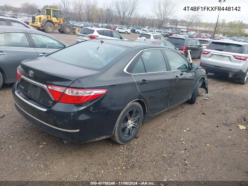 2015 Toyota Camry Le VIN: 4T4BF1FKXFR448142 Lot: 40795246