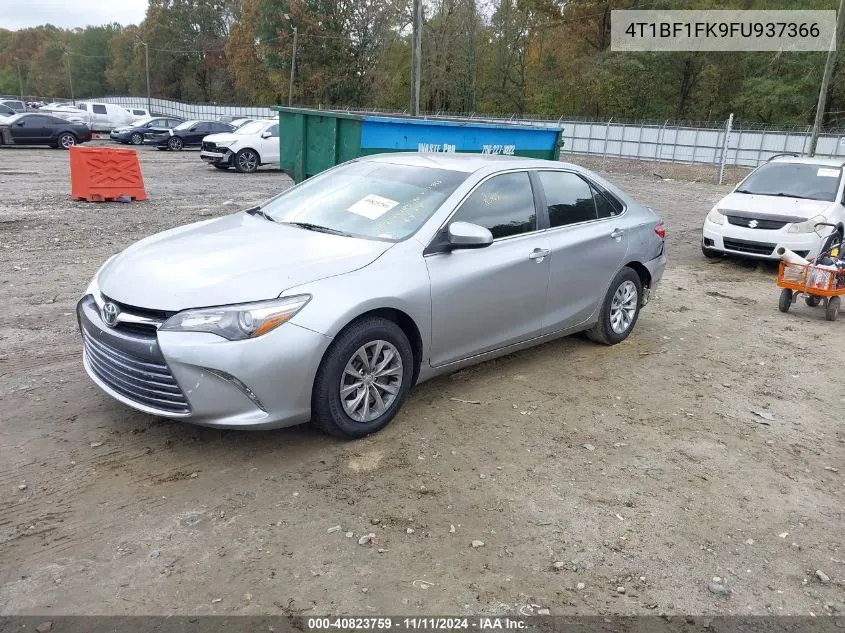 2015 Toyota Camry Le VIN: 4T1BF1FK9FU937366 Lot: 40823759