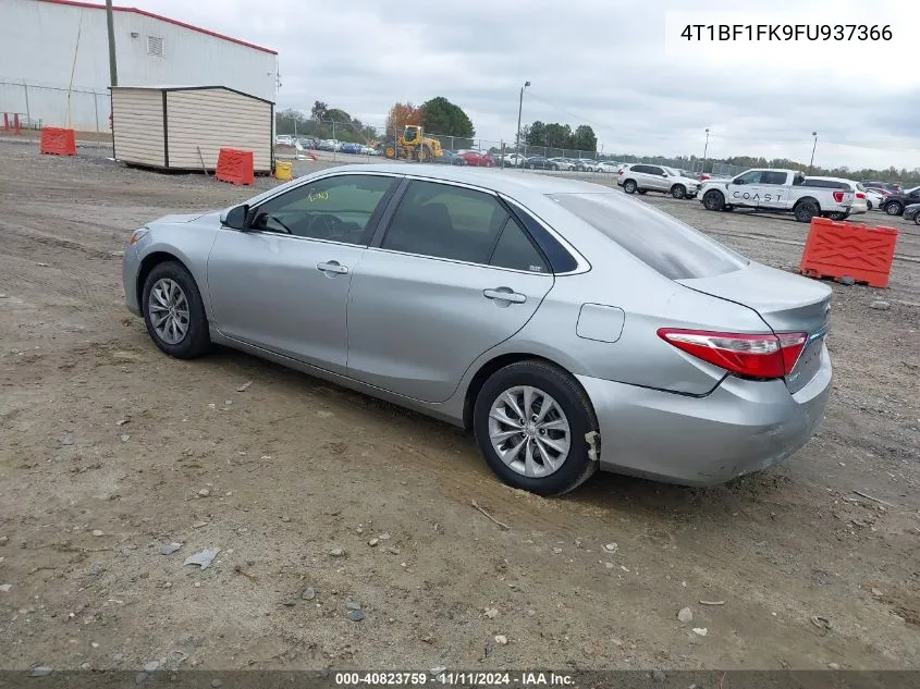 2015 Toyota Camry Le VIN: 4T1BF1FK9FU937366 Lot: 40823759