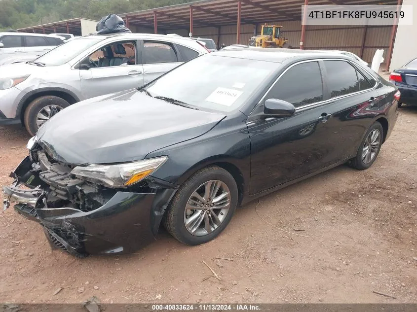 2015 Toyota Camry Se VIN: 4T1BF1FK8FU945619 Lot: 40833624