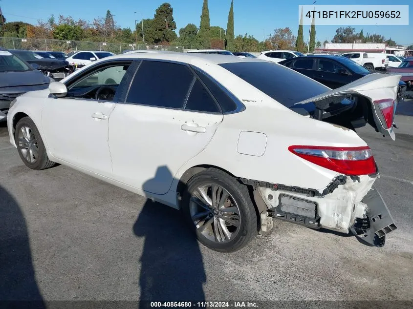 4T1BF1FK2FU059652 2015 Toyota Camry Se