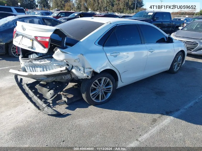 4T1BF1FK2FU059652 2015 Toyota Camry Se