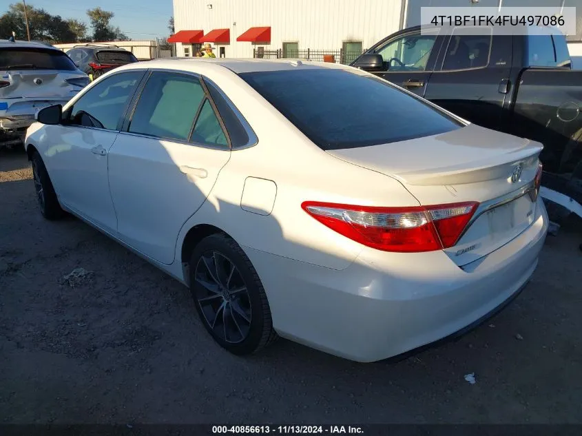 2015 Toyota Camry Xse VIN: 4T1BF1FK4FU497086 Lot: 40856613