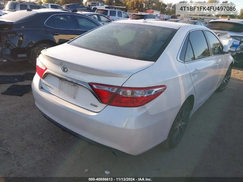 2015 Toyota Camry Xse VIN: 4T1BF1FK4FU497086 Lot: 40856613