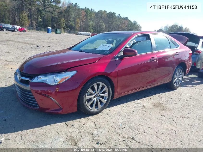 2015 Toyota Camry Xle VIN: 4T1BF1FK5FU944153 Lot: 40858148