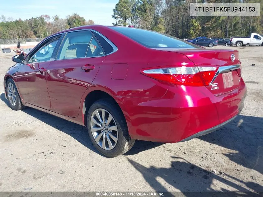 2015 Toyota Camry Xle VIN: 4T1BF1FK5FU944153 Lot: 40858148