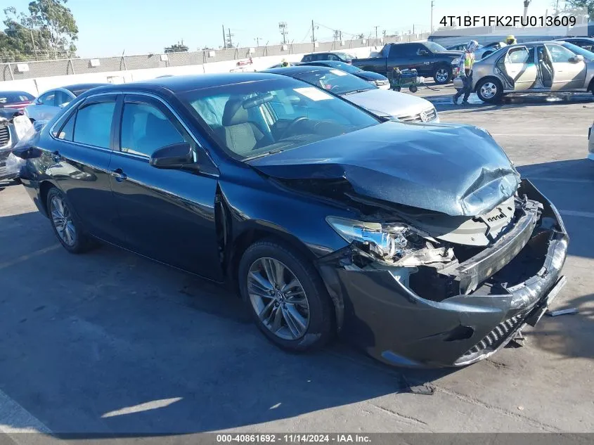 2015 Toyota Camry Se VIN: 4T1BF1FK2FU013609 Lot: 40861692