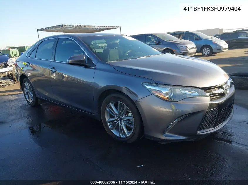 2015 Toyota Camry Se VIN: 4T1BF1FK3FU979404 Lot: 40862336