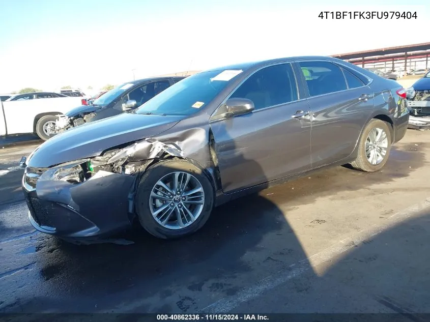 2015 Toyota Camry Se VIN: 4T1BF1FK3FU979404 Lot: 40862336