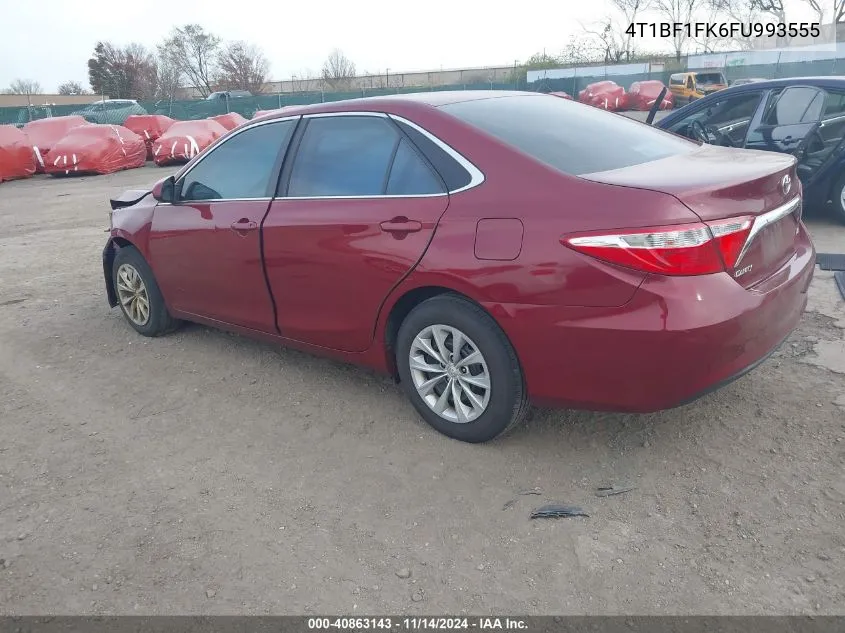 2015 Toyota Camry Le VIN: 4T1BF1FK6FU993555 Lot: 40863143