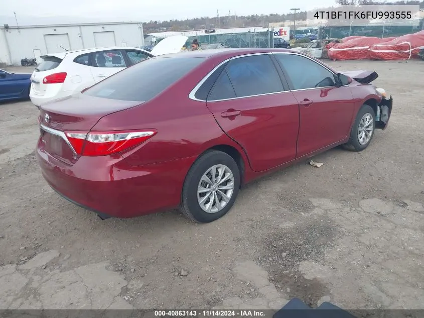 2015 Toyota Camry Le VIN: 4T1BF1FK6FU993555 Lot: 40863143