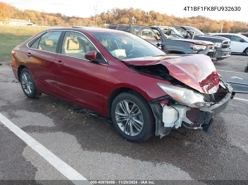 2015 Toyota Camry Se VIN: 4T1BF1FK8FU932630 Lot: 40876086