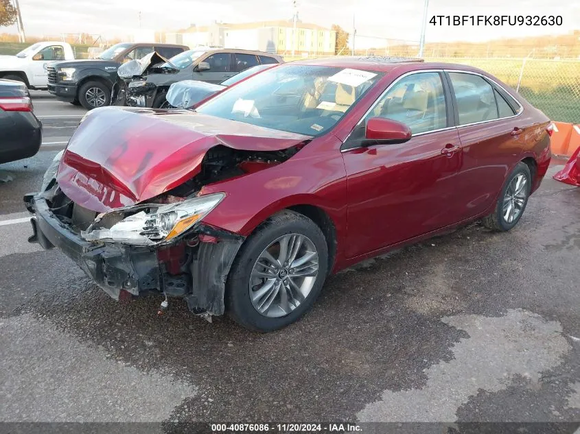 2015 Toyota Camry Se VIN: 4T1BF1FK8FU932630 Lot: 40876086