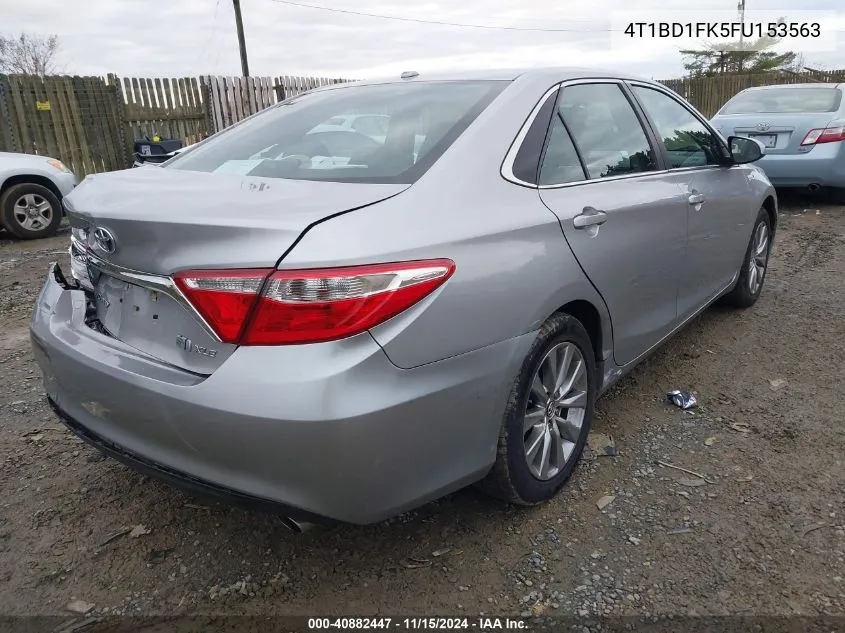 2015 Toyota Camry Hybrid Xle VIN: 4T1BD1FK5FU153563 Lot: 40882447