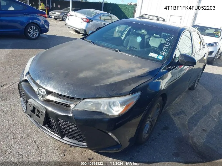 2015 Toyota Camry Se VIN: 4T1BF1FK4FU052203 Lot: 40885322