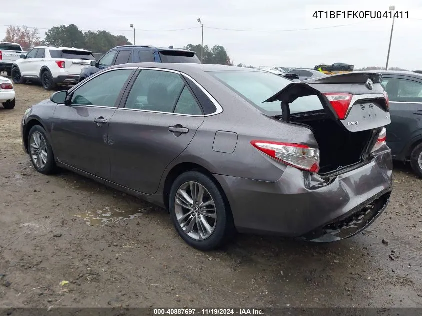 4T1BF1FK0FU041411 2015 Toyota Camry Se