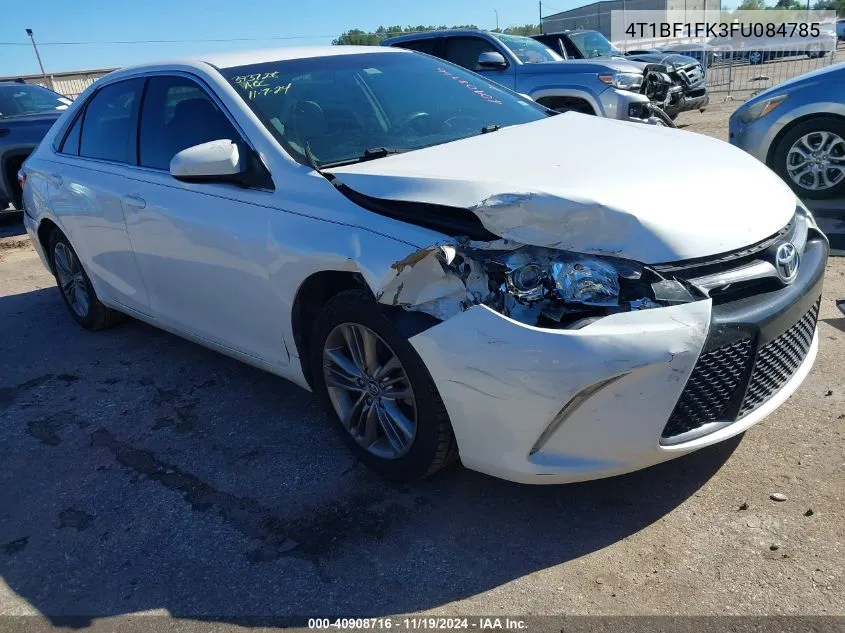 2015 Toyota Camry Se VIN: 4T1BF1FK3FU084785 Lot: 40908716