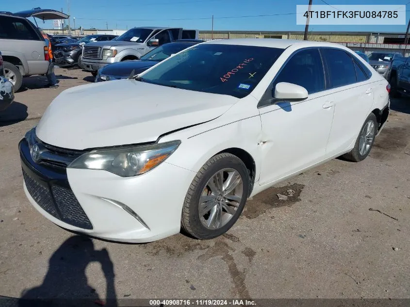 2015 Toyota Camry Se VIN: 4T1BF1FK3FU084785 Lot: 40908716