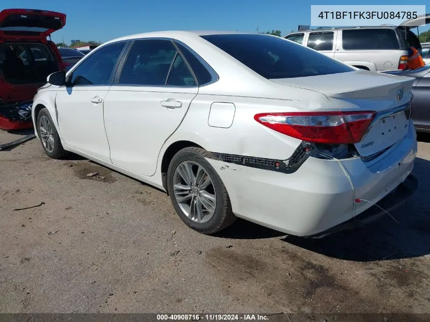 2015 Toyota Camry Se VIN: 4T1BF1FK3FU084785 Lot: 40908716